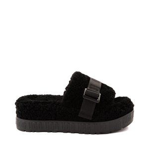 NEW Womens UGG® Fluffita Slide Sandal Black Size 8
